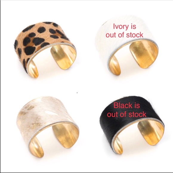lovenote Jewelry - Handmade Brazilian Cowhide Brass Cuff Bracelet